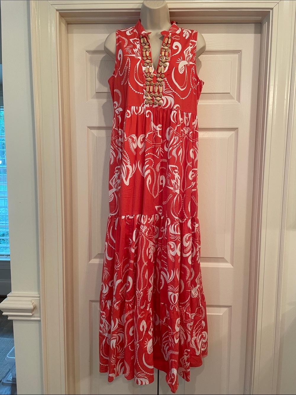 Sheridan French Tessa sleeveless maxi dress sz S